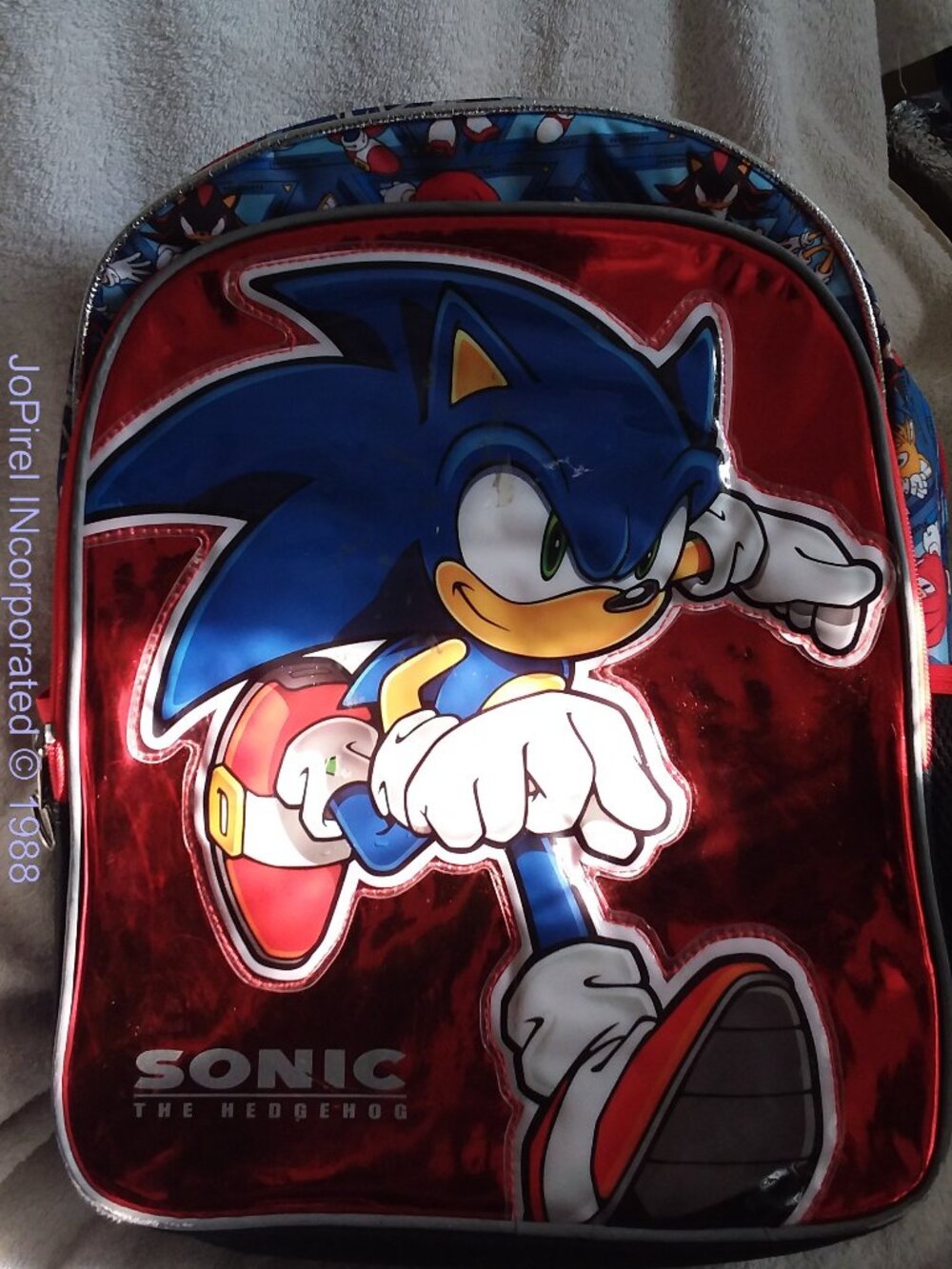 Sonic The Hedgehog Backpack ages 9-13yrs